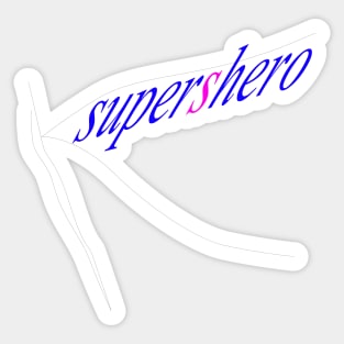 Female Superhero Sticker